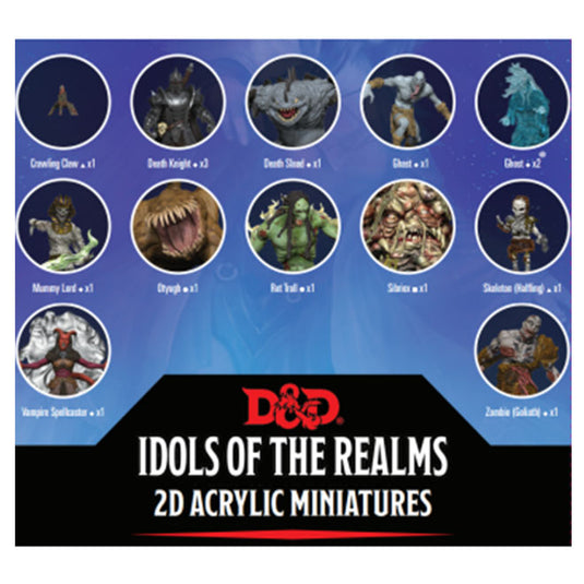 Dungeons & Dragons - Idols of the Realms 2D Miniatures - Boneyard 2D Set 1