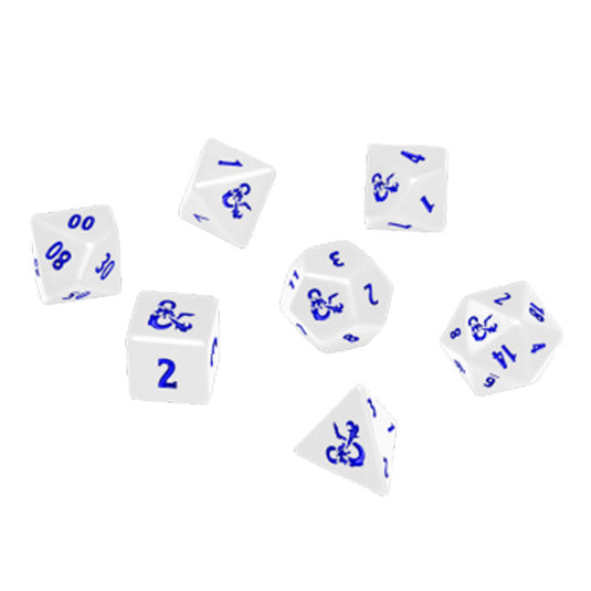 Dungeons & Dragons - Heavy Metal Icewind Dale 7 RPG Dice - White