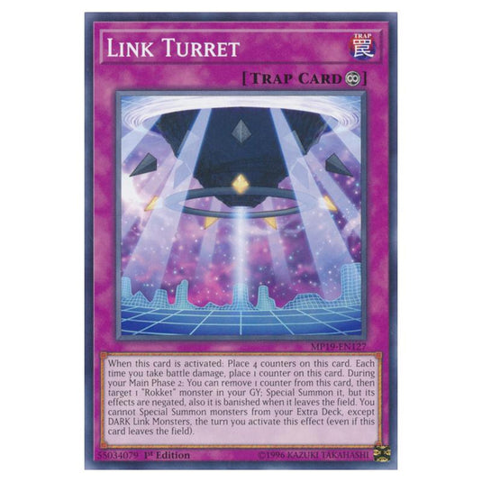 Yu-Gi-Oh! - 2019 Gold Sarcophagus Tin Mega Pack - Link Turret (Common) MP19-EN127