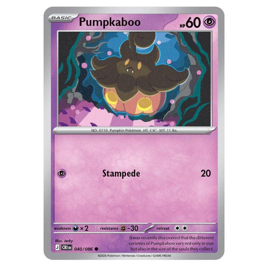 Pokemon - Mega Evolution - Chaos Rising - Pumpkaboo - 040/086