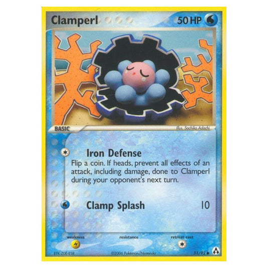 Pokemon - EX Legend Maker - Clamperl - 51/92