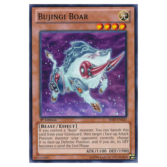Yu-Gi-Oh! - Shadow Specters - Bujingi Boar (Common) SHSP-EN025