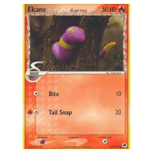 Pokemon - EX Dragon Frontiers - Ekans δ Delta Species - 047