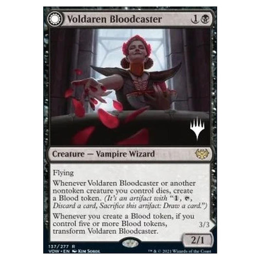 Magic The Gathering - Innistrad: Crimson Vow Promos - Voldaren Bloodcaster // Bloodbat Summoner - 137/277
