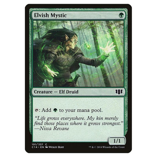 Magic The Gathering - Commander 2014 - Elvish Mystic - 191