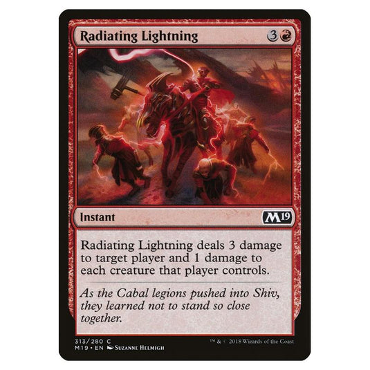 Magic the Gathering - Core Set 2019 - Radiating Lightning - 313/280