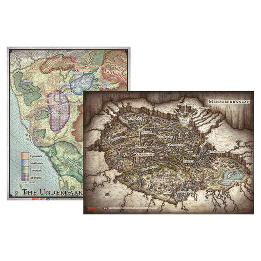 Dungeons & Dragons - Out of the Abyss Map Set (23"x16", 20"x16")
