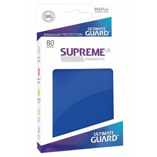 Ultimate Guard - Supreme UX Sleeves Standard Size - Blue (80 Sleeves)