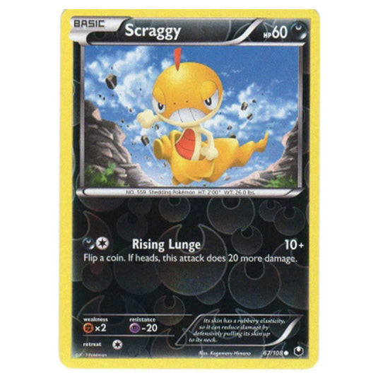 Pokemon - Black & White - Dark Explorers - (Reverse Holo) Scraggy - 67/108