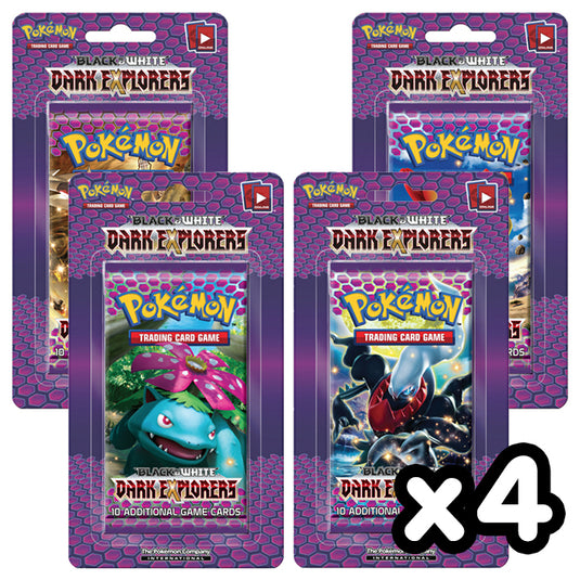 Pokemon - Black & White - Dark Explorers - Blister Booster Packs x4 Pokemon - Black & White - Dark Explorers - Blister Booster Packs x4