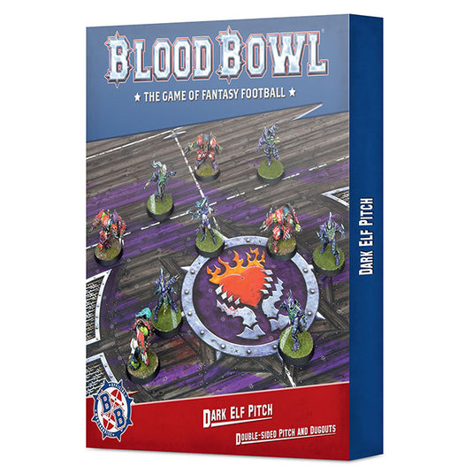 Blood Bowl - Dark Elf Team - Double-sided Pitch and Dugouts Set