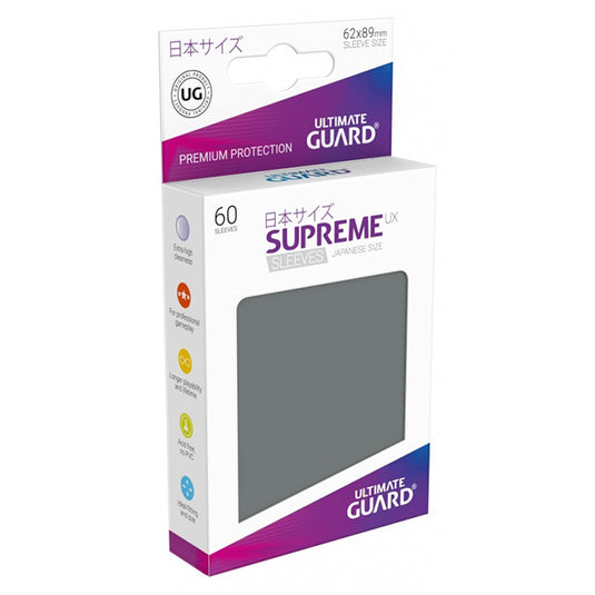 Ultimate Guard - Supreme UX Sleeves Japanese Size - Dark Grey (60 Sleeves)