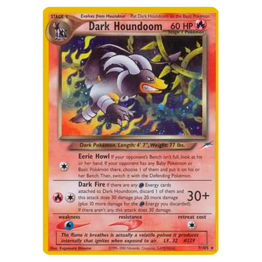 Pokemon - Neo - Neo Destiny - Dark Houndoom - 7/105