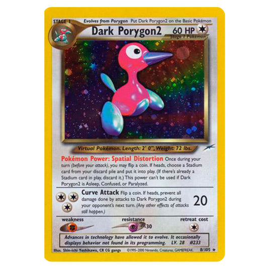 Pokemon - Neo - Neo Destiny - Dark Porygon2 - 8/105