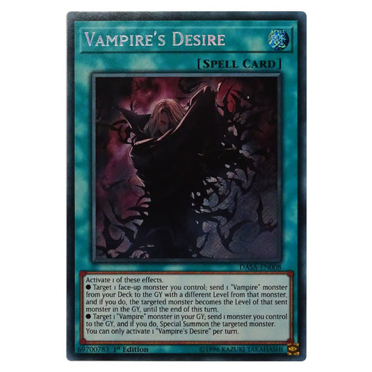 Yu-Gi-Oh! - Dark Saviors - Vampire&#039;s Desire (Secret Rare) DASA-008