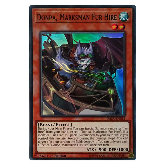 Yu-Gi-Oh! - Dark Saviors - Donpa, Marksman Fur Hire (Super Rare) DASA-014