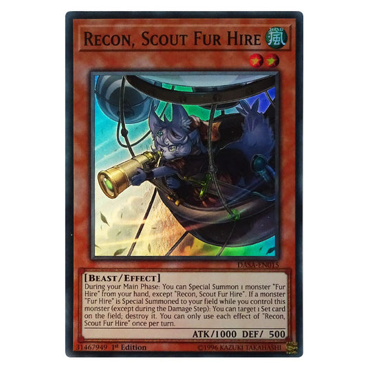 Yu-Gi-Oh! - Dark Saviors - Recon, Scout Fur Hire (Super Rare) DASA-015