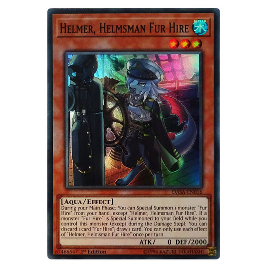 Yu-Gi-Oh! - Dark Saviors - Helmer, Helmsman Fur Hire (Secret Rare) DASA-016