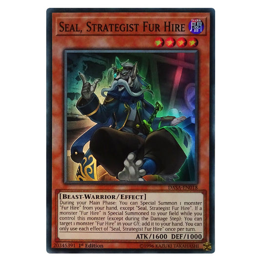 Yu-Gi-Oh! - Dark Saviors - Seal, Strategist Fur Hire (Super Rare) DASA-018