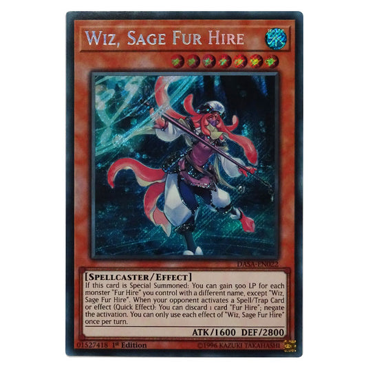 Yu-Gi-Oh! - Dark Saviors - Wiz, Sage Fur Hire (Secret Rare) DASA-022
