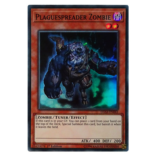 Yu-Gi-Oh! - Dark Saviors - Plaguespreader Zombie (Super Rare) DASA-041 Yu-Gi-Oh! - Dark Saviors - Plaguespreader Zombie (Super Rare) DASA-041