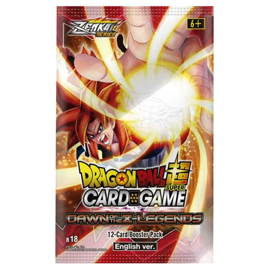 Dragon Ball Super Card Game - Zenkai Series - Dawn Of The Z-Legends - Booster Pack
