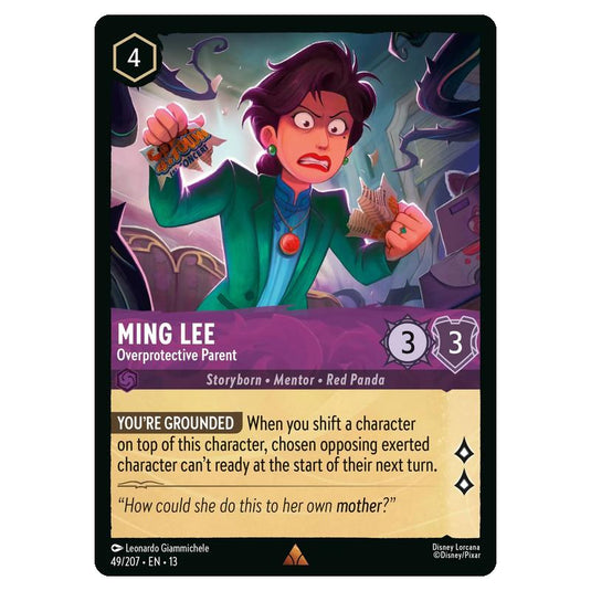 Lorcana - Attack of the Vine - Ming Lee - Overprotective Parent (Rare) - 49/207
