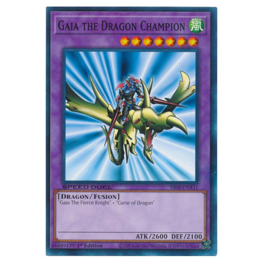 Yu-Gi-Oh! - Speed Duel Starter Decks - Match of the Millennium - Gaia the Dragon Champion (Common) SS04-ENA31
