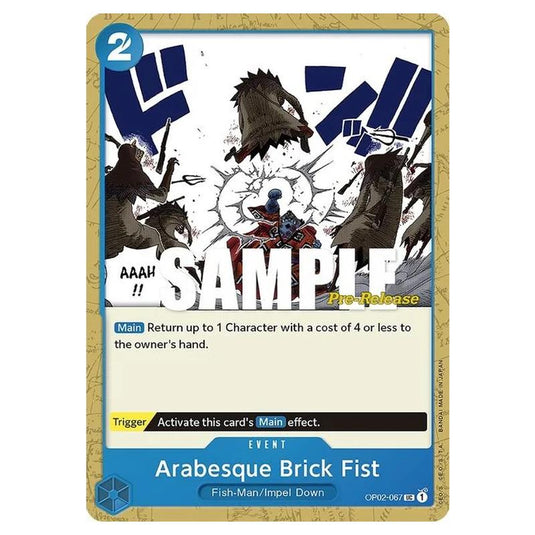One Piece - OP-02: Paramount War Promos - Arabesque Brick Fist - OP02-067