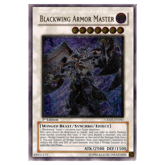Yu-Gi-Oh! - Crimson Crisis - Blackwing Armor Master (Ultimate Rare) CRMS-EN041