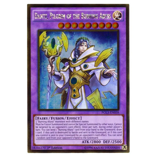 Yu-Gi-Oh! - Premium Gold - Infinite Gold - Dante, Pilgrim of the Burning Abyss (Gold Rare) PGL3-EN058
