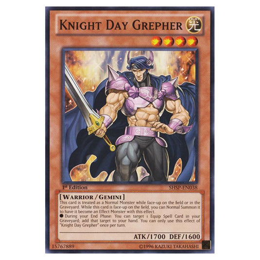 Yu-Gi-Oh! - Shadow Specters - Knight Day Grepher (Common) SHSP-EN038