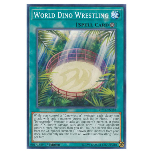 Yu-Gi-Oh! - 2019 Gold Sarcophagus Tin Mega Pack - World Dino Wrestling (Common) MP19-EN197