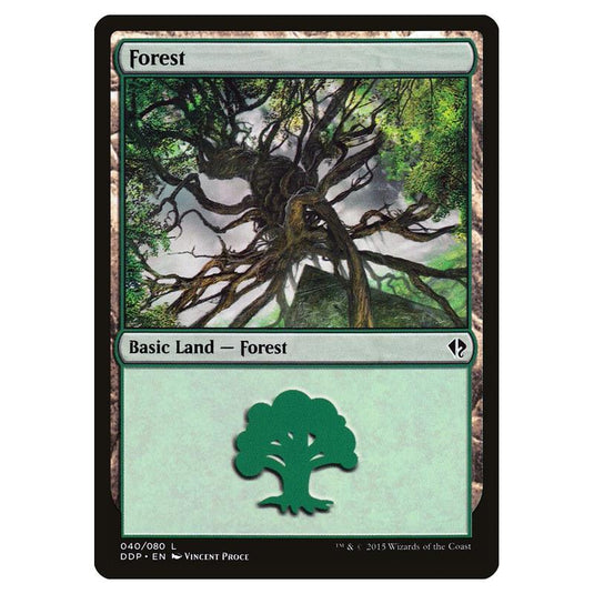 Magic the Gathering - Duel Decks: Zendikar vs. Eldrazi - Forest - 40