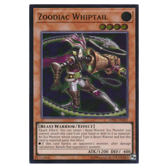 Yu-Gi-Oh! - OTS Tournament Pack 5 - Zoodiac Whiptail (Ultimate Rare) OP05-EN002