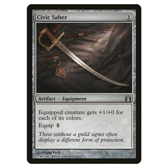 Magic The Gathering - Return To Ravnica - Civic Saber - 227/274 (Foil)
