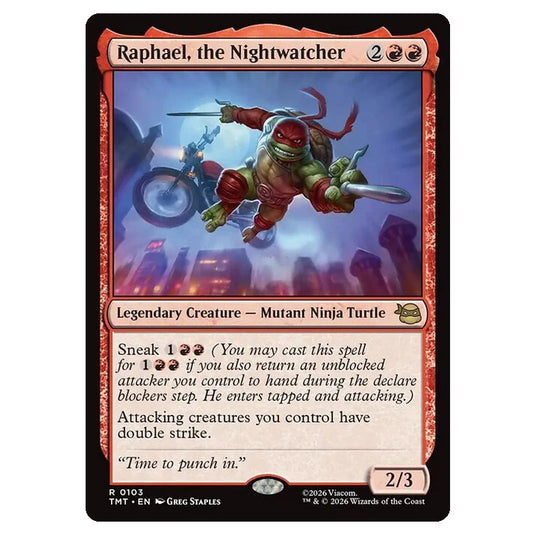 Magic The Gathering - Teenage Mutant Ninja Turtles - Raphael, the Nightwatcher - 0103