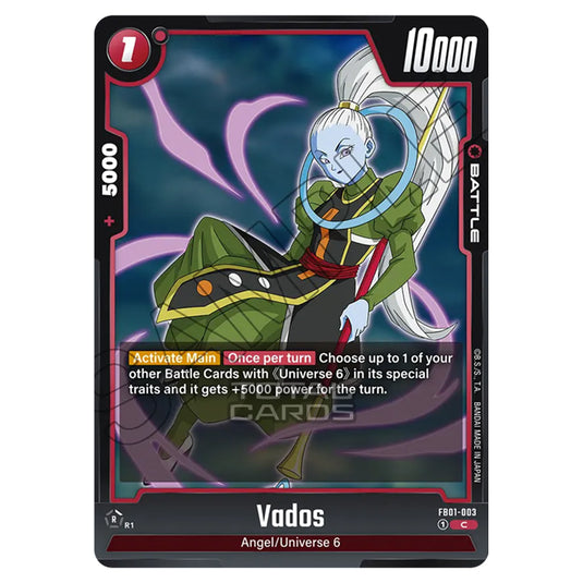 Dragon Ball Super - Fusion World - FB01 - Awakened Pulse - Vados (Common) - FB01-003