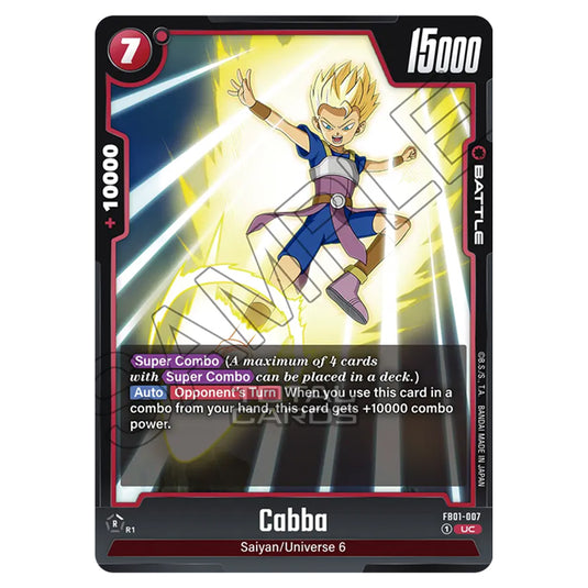 Dragon Ball Super - Fusion World - FB01 - Awakened Pulse - Cabba (Uncommon) - FB01-007