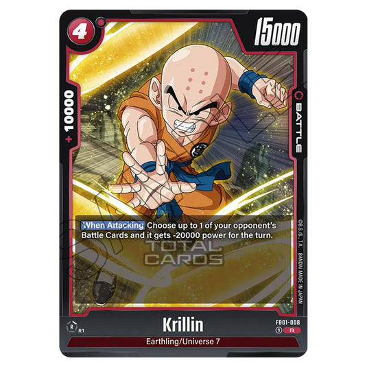 Dragon Ball Super - Fusion World - FB01 - Awakened Pulse - Krillin (Rare) - FB01-008