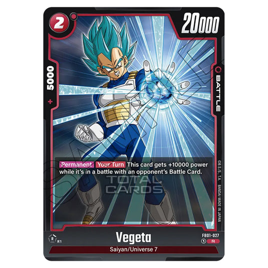 Dragon Ball Super - Fusion World - FB01 - Awakened Pulse - Vegeta (Rare) - FB01-027