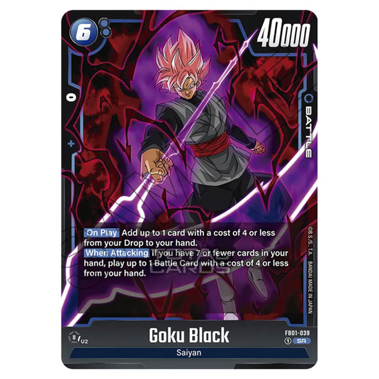 Dragon Ball Super - Fusion World - FB01 - Awakened Pulse - Goku Black (Super Rare) - FB01-039