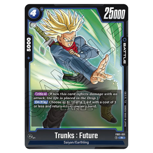 Dragon Ball Super - Fusion World - FB01 - Awakened Pulse - Trunks : Future (Rare) - FB01-051