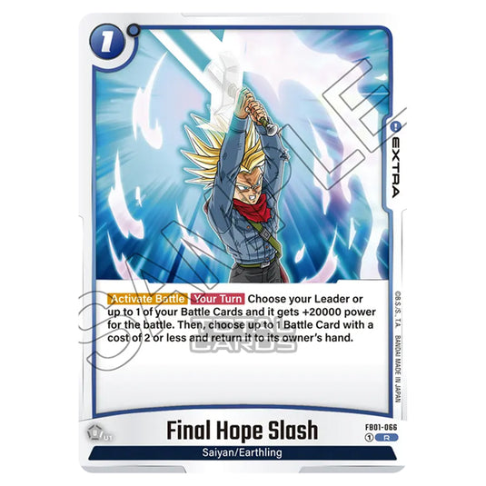 Dragon Ball Super - Fusion World - FB01 - Awakened Pulse - Final Hope Slash (Rare) - FB01-066