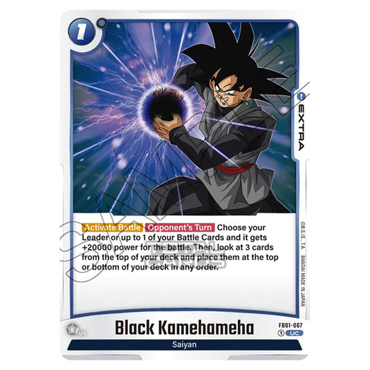 Dragon Ball Super - Fusion World - FB01 - Awakened Pulse - Black Kamehameha (Uncommon) - FB01-067