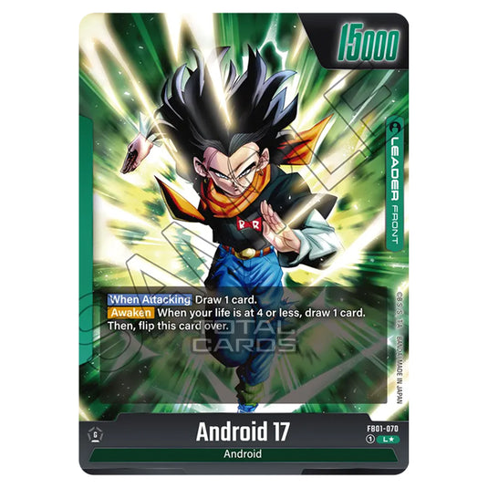 Dragon Ball Super - Fusion World - FB01 - Awakened Pulse - Android 17 (Leader) - FB01-070a