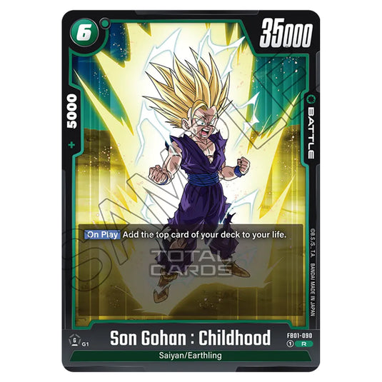 Dragon Ball Super - Fusion World - FB01 - Awakened Pulse - Son Gohan : Childhood (Rare) - FB01-090