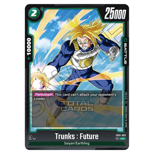 Dragon Ball Super - Fusion World - FB01 - Awakened Pulse - Trunks : Future (Uncommon) - FB01-093