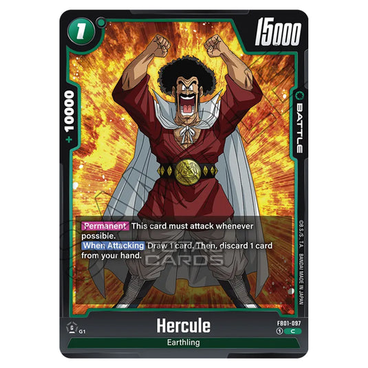 Dragon Ball Super - Fusion World - FB01 - Awakened Pulse - Hercule (Common) - FB01-097