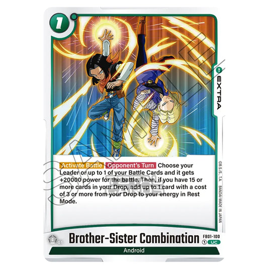 Dragon Ball Super - Fusion World - FB01 - Awakened Pulse - Brother-Sister Combination (Uncommon) - FB01-100